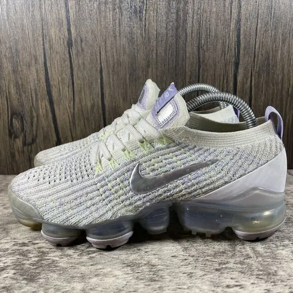 Nike Air Vapormax Flyknit 3 Barely Volt White Shoes AJ6910-102 Women’s Size 6