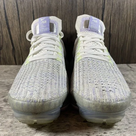 Nike Air Vapormax Flyknit 3 Barely Volt White Shoes AJ6910-102 Women’s Size 6