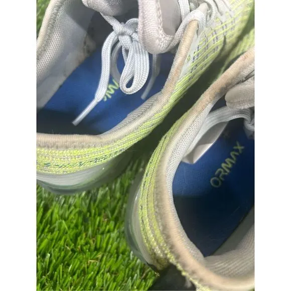 Nike Air VaporMax Flyknit 3 GS Light Silver Volt Size 5.5Y Womens 7 BQ5238-002