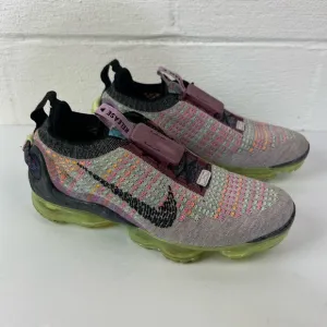 Nike Air Vapormax Flyknit Violet Ash Volt Running Shoes, 6
