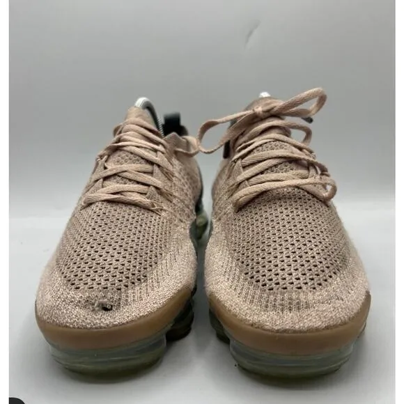 Nike Air Vapormax Flyknit Women’s Size 8.5 Rose Gold Bio Beige Shoes 942843-203