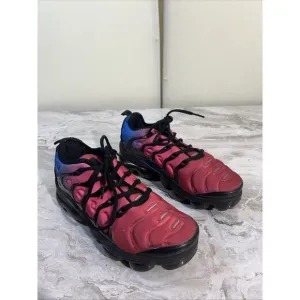 Nike Air VaporMax Plus Sneakers Women’s 8 Red Violet Blue Low Top Lace Up Shoes