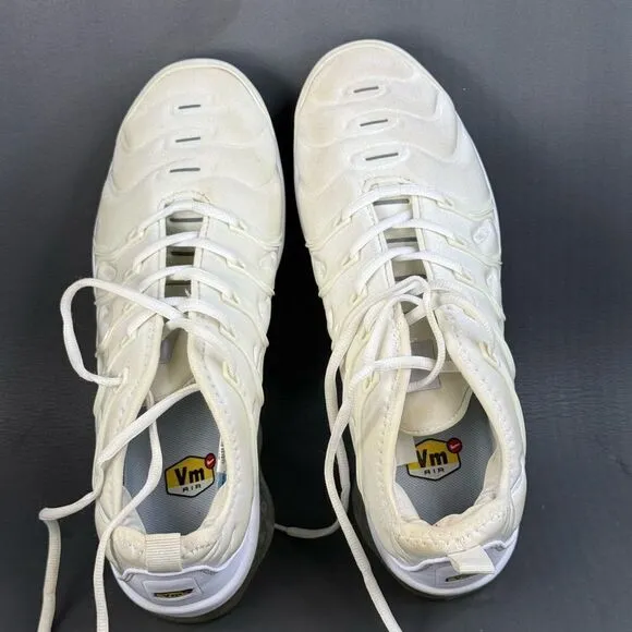 NIKE Air VaporMax Plus White/Pure Platinum sneaker shoes men’s size 10