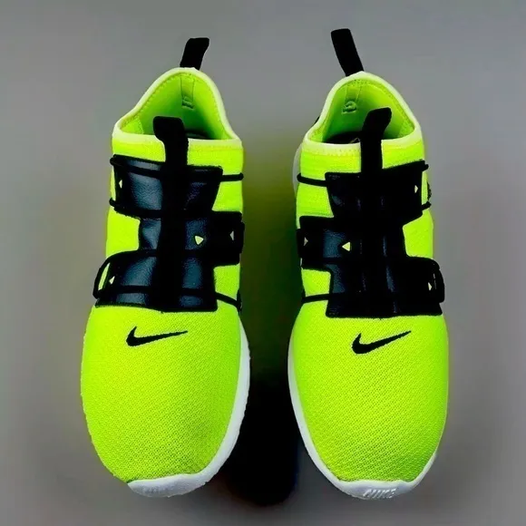 Nike Air Vortak Trainer Volt Yellow Black White Men’s Shoes Size 8‎