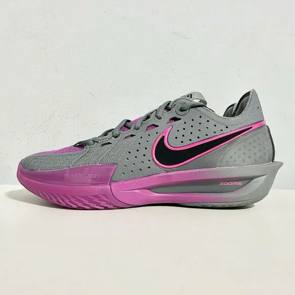 Nike Air Zoom GT Cut 3 “Grey Fuchsia” Men’s Size 7.5 Women’s 9 Basketball Shoes