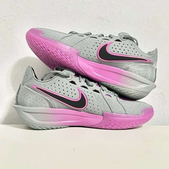 Nike Air Zoom GT Cut 3 “Grey Fuchsia” Men’s Size 7.5 Women’s 9 Basketball Shoes