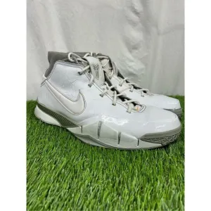 Nike Air Zoom Kobe 1 Uptempo Men’s Size 15 White Shark Gray Basketball Shoes