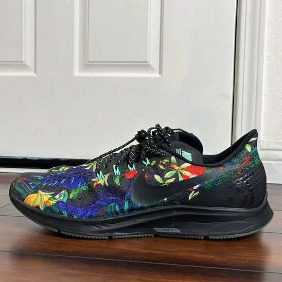 Nike Air Zoom Pegasus 35 GPX RS Black  Floral Shoes AV3252-001 Men’s Size 15