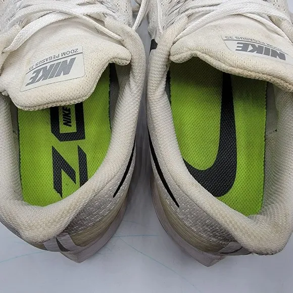 Nike Air Zoom Pegasus 35 TB Mens 13 White Athletic Running Shoes AO3905-100