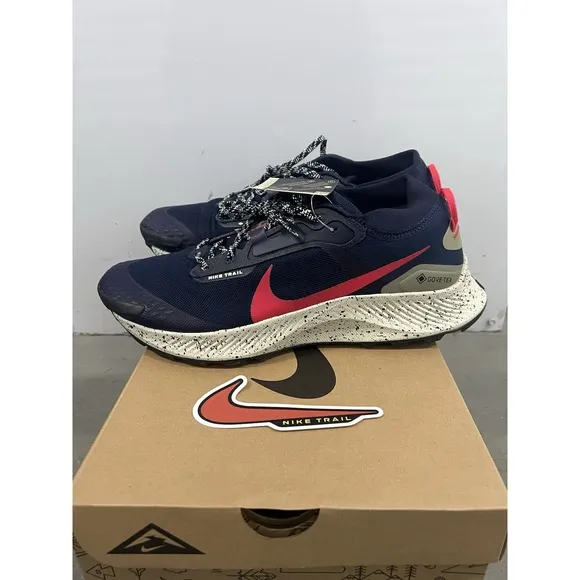 Nike Air Zoom Pegasus Trail 3 GTX Obsidian Red Shoes DC8793-401 Men's Size 11.5