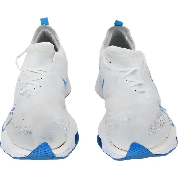 Nike Air Zoom Tempo NEXT Running Shoes Men's Size 13 White Blue