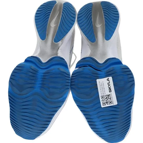 Nike Air Zoom Tempo NEXT Running Shoes Men's Size 13 White Blue