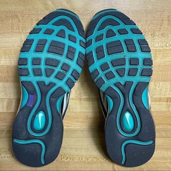 Nike Air Max 97 (GS) Shoes Size 4Y Women’s 5.5 Clear Emerald Style 921522 006.
