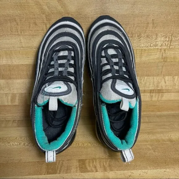 Nike Air Max 97 (GS) Shoes Size 4Y Women’s 5.5 Clear Emerald Style 921522 006.