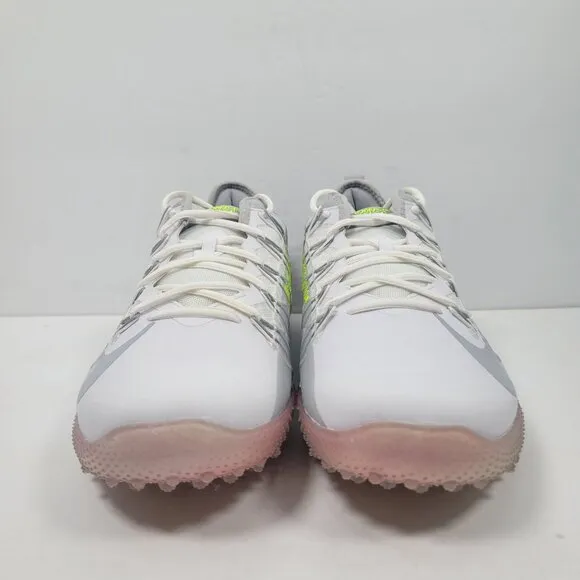 Nike Alpha Huarache 7 Pro TF Lax Men's White Gray Shoes CJ0235-101 US Sz 10.5
