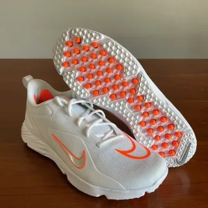 Nike Alpha Huarache 8 Elite LAX White Orange CW4445-102 Men’s Size 9