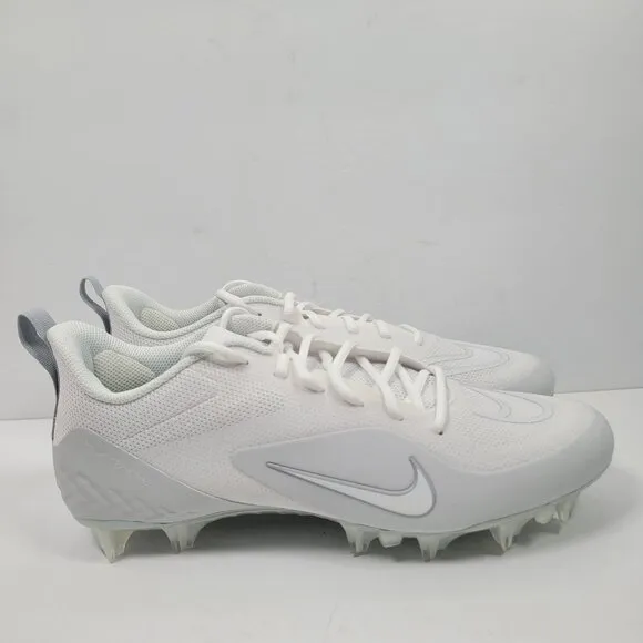Nike Alpha Huarache 8 Pro Lax Men's White Cleats CW4439-110 US Size 10.5 NWB