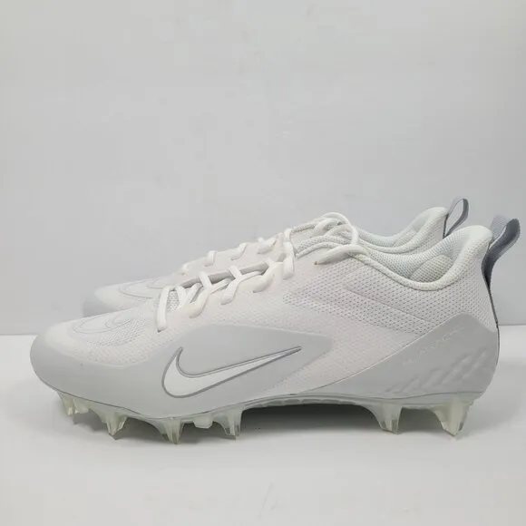 Nike Alpha Huarache 8 Pro Lax Men's White Cleats CW4439-110 US Size 10.5 NWB