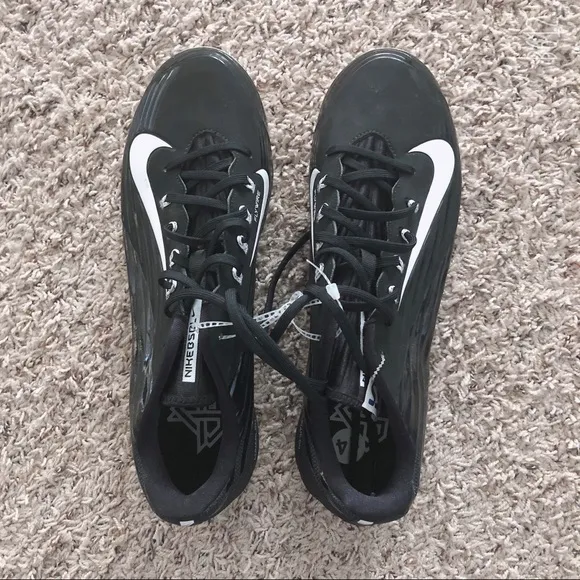 Nike Baseball Lunar Vapor Black Cleats Athletic Men’s Shoes Size 14 NEW w/o Box