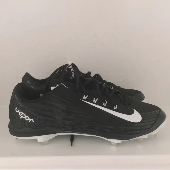 Nike Baseball Lunar Vapor Black Cleats Athletic Men’s Shoes Size 14 NEW w/o Box