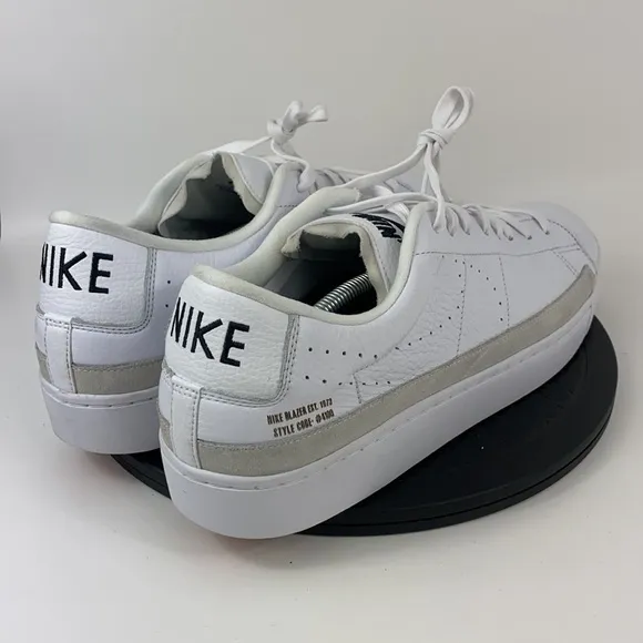 Nike Blazer Low X White Leather Shoes DA2045-100 Men’s Size 14