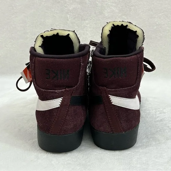 Nike Blazer Mid Rebel XX Burgundy Crush Sneakers Shoes BQ4022-600 Womens Size 8.