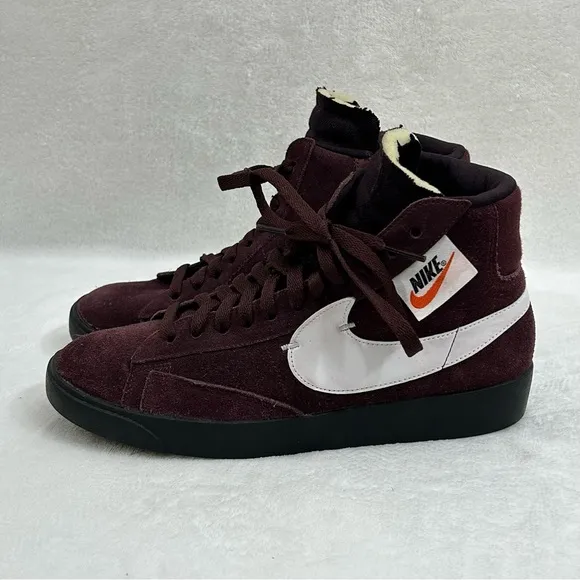 Nike Blazer Mid Rebel XX Burgundy Crush Sneakers Shoes BQ4022-600 Womens Size 8.