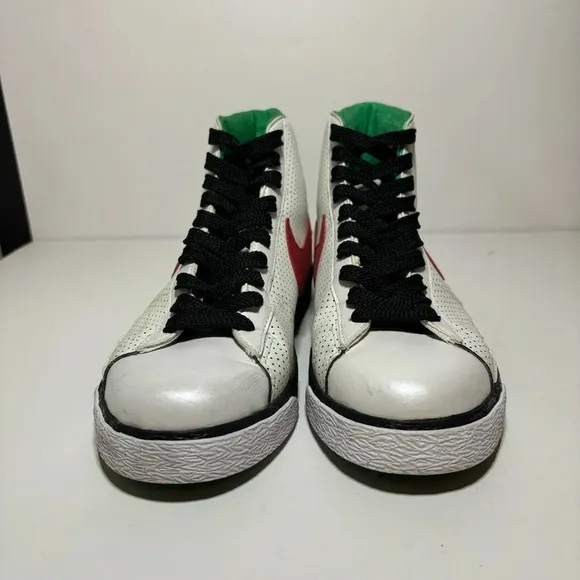 Nike Blazer Spike Lee Brooklyn White Black Sneakers Shoes 316664-161 Mens Sz 7.5