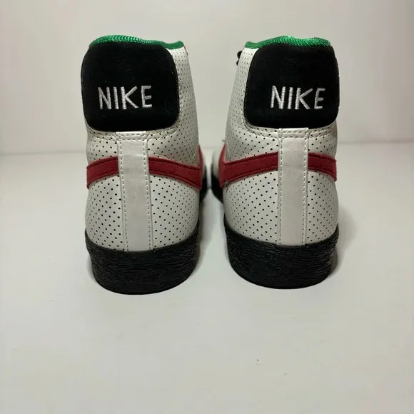Nike Blazer Spike Lee Brooklyn White Black Sneakers Shoes 316664-161 Mens Sz 7.5