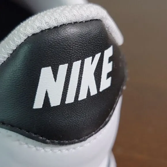 Nike Cortez Leather White Black Kids Sportswear Shoes Sneakers Size 3 Y 3Y New