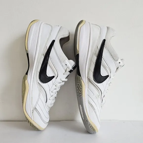 NIKE Court Lite 2016 Release Men's 8.5 Black White Low Top Tennis Casual Sneaker