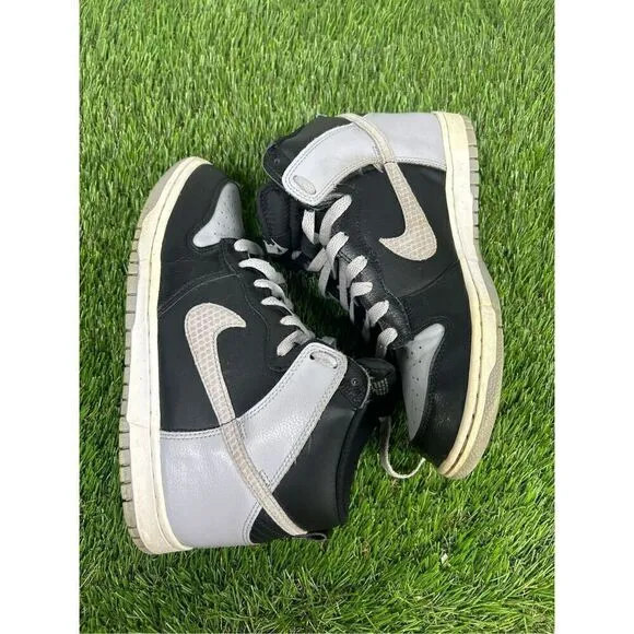 Nike Dunk High 2012 Wolf Grey J Pack Shadow Black 317982-048 Men’s Size 8