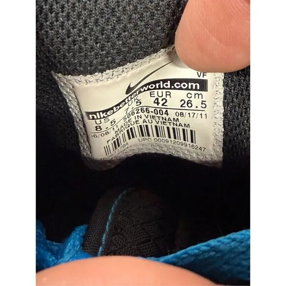 Nike Dunk High 6.0 Premium 'Black Cobalt Blue' Size 8.5 506266-004 Vintage Rare