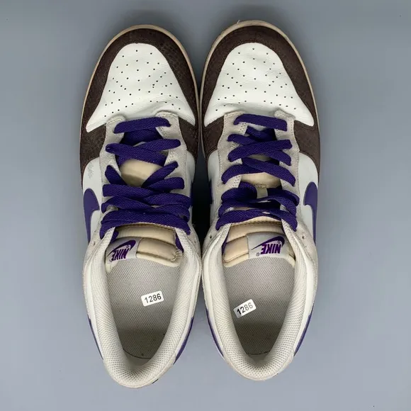 Nike Dunk Low 2008 Varsity Purple Baroque Brown Shoes Men’s Sz 12 Rare!