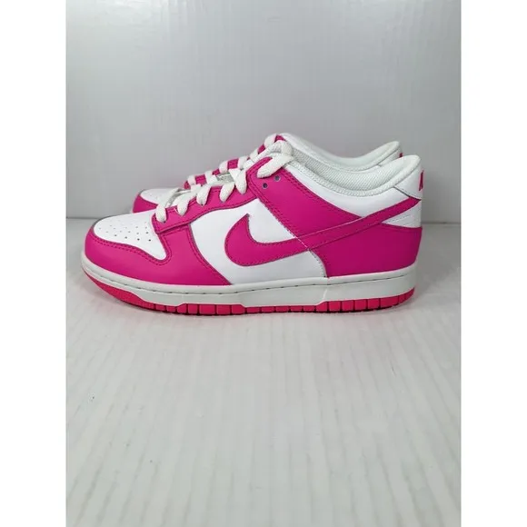 Nike Dunk Low GS Laser Fuchsia Pink Size 5Y FB9109-102 BRAND NEW