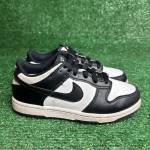 Nike Dunk Low Panda Unisex Kids Size 1Y White Black Athletic Shoes CW1588-100