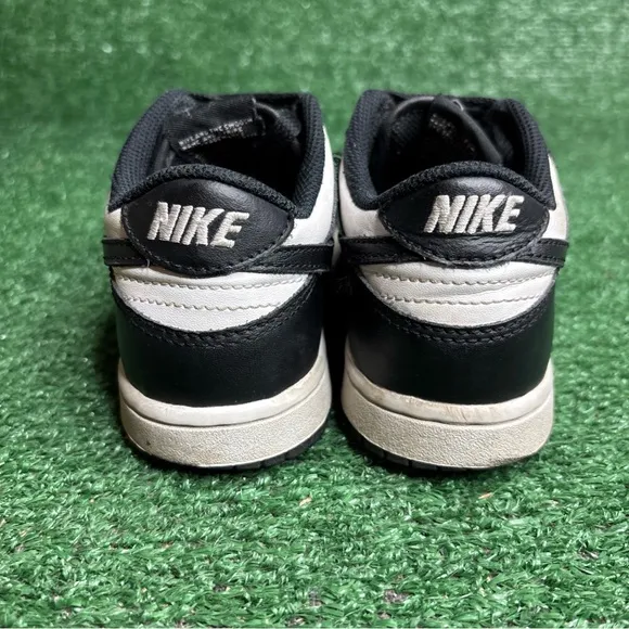 Nike Dunk Low Panda Unisex Kids Size 1Y White Black Athletic Shoes CW1588-100