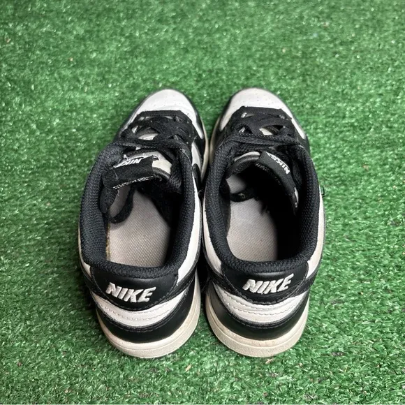 Nike Dunk Low Panda Unisex Kids Size 1Y White Black Athletic Shoes CW1588-100