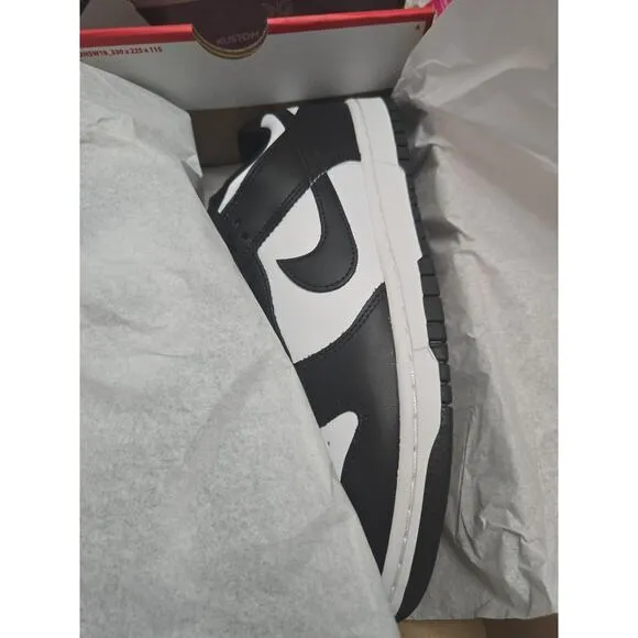 Nike Dunk Low Retro White Black Panda Kids Size 6.5Y