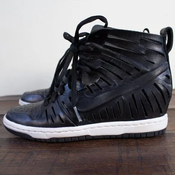 Nike Dunk Sky Hi 2.0 Joli Black Shoes Sandal Wedge Women’s Size 5