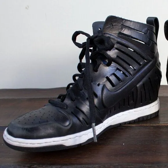 Nike Dunk Sky Hi 2.0 Joli Black Shoes Sandal Wedge Women’s Size 5