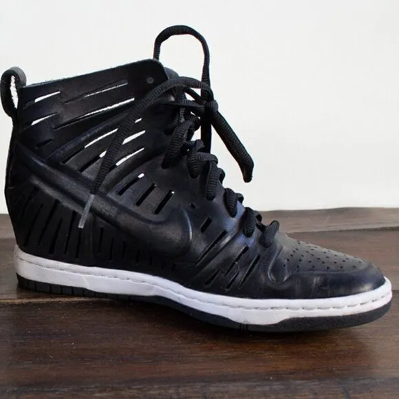 Nike Dunk Sky Hi 2.0 Joli Black Shoes Sandal Wedge Women’s Size 5