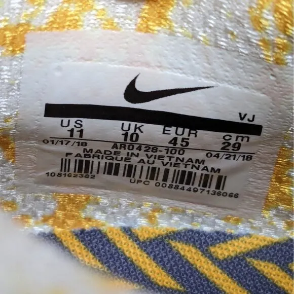 Nike Free TR Trail 8 WVU West Virginia Mountaineers Shoes Men's 11 AR0428-100