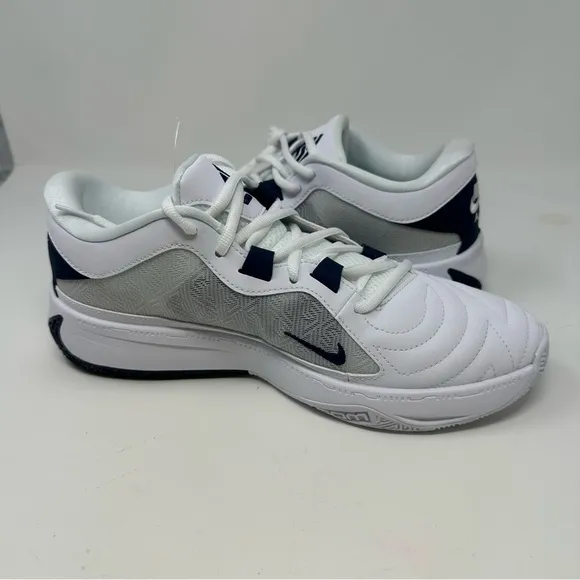 Nike Giannis Freak 5 Men’s Size 8.5 Team White Navy Sneakers Shoes DZ2946-100