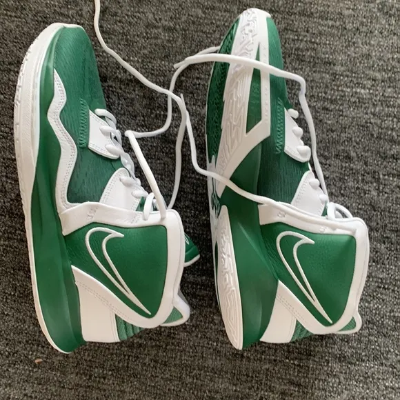 Nike green basketball shoes