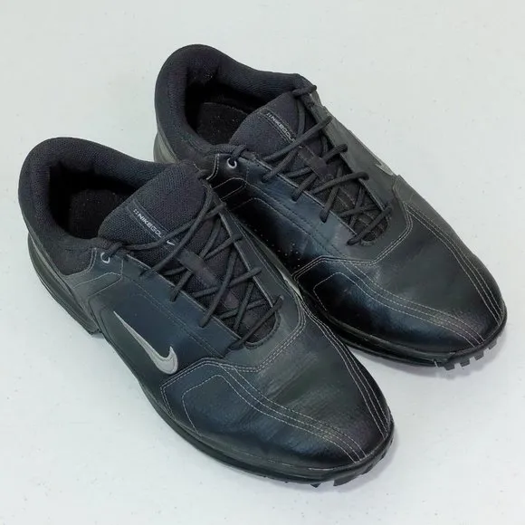 Nike Hertiage Men’s Black Golf Shoes 336040-001 Size 9.5