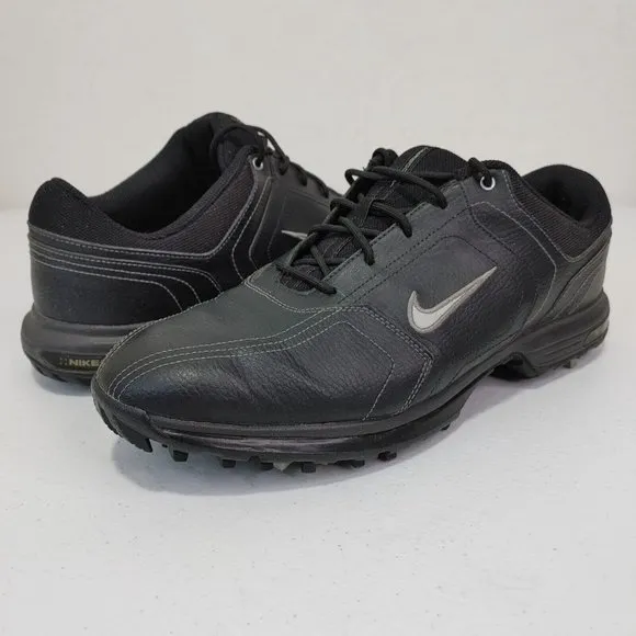 Nike Hertiage Men’s Black Golf Shoes 336040-001 Size 9.5