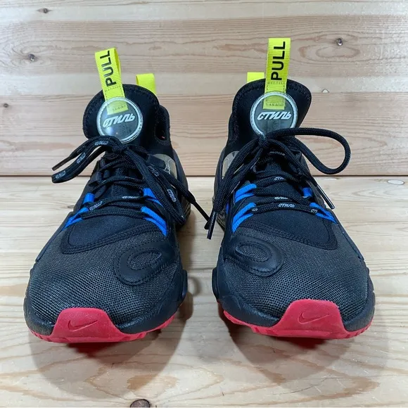 Nike Huarache E.D.G.E. Heron Preston Shoes # CD5779 001Men’s 6.5 Black Yellow