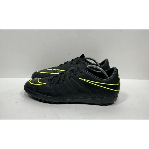 Nike HyperVenom Phelon II TF Turf Soccer Shoes Cleats Black Volt Men’s Size 11