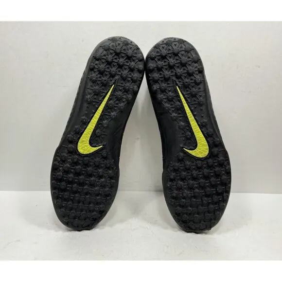 Nike HyperVenom Phelon II TF Turf Soccer Shoes Cleats Black Volt Men’s Size 11